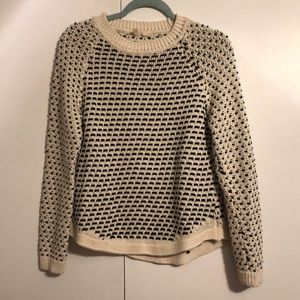 Anthropologie Black and White Sweater